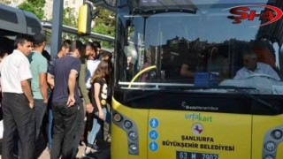 Urfa'da bayramda otobüsler ücretsiz