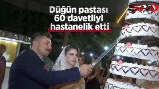 Urfa'da düğün pastası zehirledi: 60 kişi hastanelik oldu