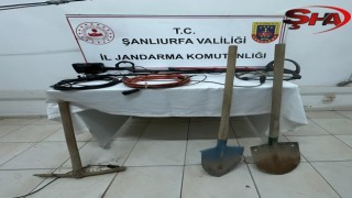Şanlıurfa'da izinsiz kazı yapan 4 şüpheli suçüstü yakalandı