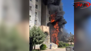 Şanlıurfa'da TOKİ konutlarında korkutan yangın