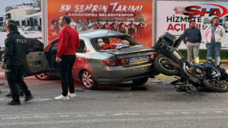 Şanlıurfa’da otomobil ile motosiklet çarpıştı: 4 yaralı