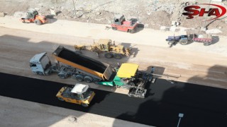 Siverek çevre yolunda asfaltlama çalışmaları sürüyor