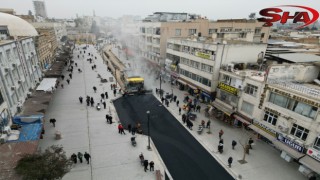 DİVANYOLU YAYALAŞTIRMA PROJESİNDE ASFALT SERİMİ BAŞLADI