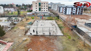 Harran'da her mahalleye voleybol ve basketbol sahası kazandırılıyor