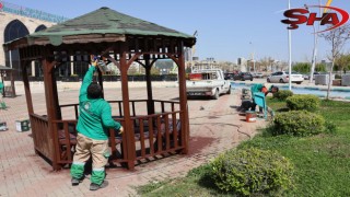 Haliliye Belediyesi’nden park ve yeşil alanlarda bakım seferberliği
