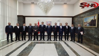 KKTC Eski Cumhurbaşkanı Tatar’dan Şanlıurfa Büyükşehir Belediyesi’ne ziyaret