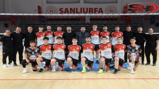 Şanlıurfa Büyükşehir Belediyesi Genç Erkekler Voleybol Takımından filede ikinci galibiyet