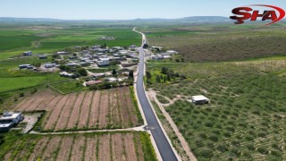 Şanlıurfa’da 14 kilometrelik grup yolunda asfalt seferberliği sürüyor