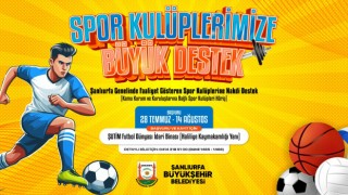 Şanlıurfa'da amatörsSpor kulüplerine Mmüjde! Başvurular başladı