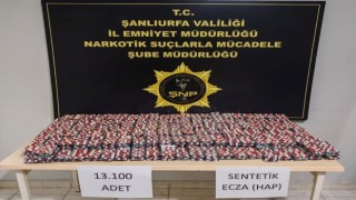 Şanlıurfa’da narkotik operasyonu! 13 bin 100 hap ele geçirildi
