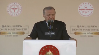 Cumhurbaşkanı Erdoğan, Şanlıurfa Şehir Hastanesi’nin açılışında konuşuyor